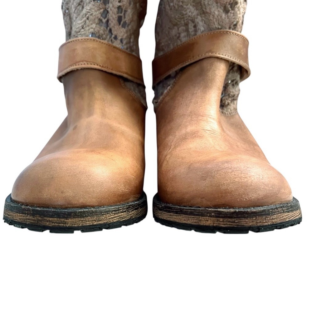 Free People Beau Crochet Lace Distressed Boots - Picture 8 of 15